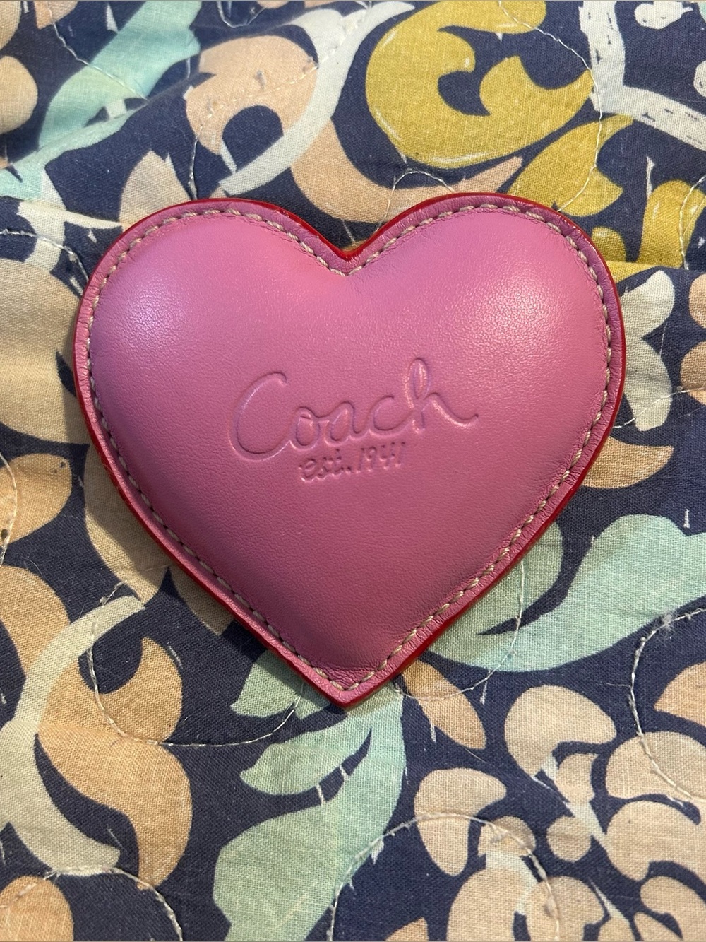 Coach Paperweight pink red